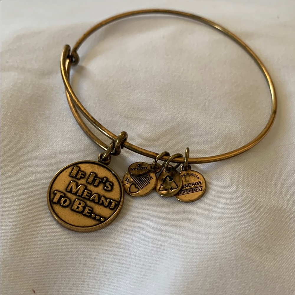 Alex and Ani Gold Charm Bangle - IF IT’S MEANT TO BE